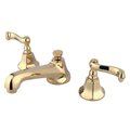 Kingston Brass KS4462FL 8" Widespread Bathroom Faucet, Polished Brass KS4462FL